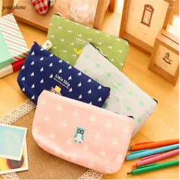 Kawaii Cute Canvas Pencil Case Office dostarcza studentów podstawowych i średniej torby