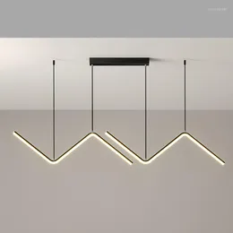 Ljuskronor ledde ljuskronan nordisk minimalistisk design för heminredning modern kreativ konst vägg vardagsrum restaurang upphängningslampor