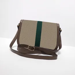 High-End Designer Bag Woman Fashion Handbag Crossbody Bags Classic Pattern Leather Retro Sadelbag Designer Bag Pures Tote Messenger Wallets fyrkantiga handväskor
