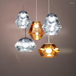 Pendelleuchten Nordic Glas Kronleuchter Retro Kleine Einzelkopf Bar Esszimmer Moderne Kunst Einfache Lampe