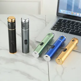 Senaste rökande färgglada USB Electric Automatisk enkel fyllningsport Dry Herb Tobacco Grind Spice Miller Grinder Portable Preroll Rolling Cigarette Holder