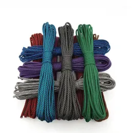 Gadżety na zewnątrz hurtowy paracord 4 mm 100m 550 linia typu III 7 Strand Core Paracorde Cuerda Paracaidas Survival Kit