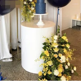 Party Decoration 3pcs/set)wedding Cakes Baby Shower Decor Pedestal Columns White Plinths Cylinder Stands Gold Yudao354