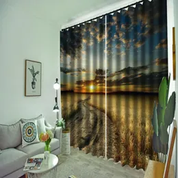 Curtain Nature Scenery Curtains Customized 3d Window Balcony Thickened Windshield Blackout