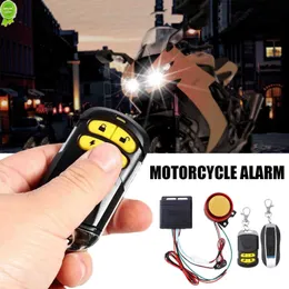 Sistema de alarme de segurança anti-roubo de motocicletas de carro de carro 1 conjunto 12V Controle remoto Remoto impermeável Motorbike Randgar Alarm Motorcycle Speaker