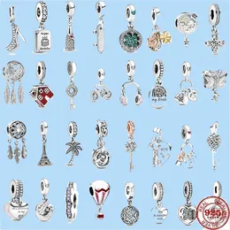 925 Charm Boncuk Aksesuarları Fit Pandora Takılar Takı Toptan Kızı Kalpler Dungle Charms Kolye