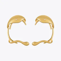 Ear Cuff ENFASHION Irregular Clip on Women's Earrings Fashion Jewelry Party Gold Earrings Cuffs Zircon Pendant Muji Good Product E221386 230512