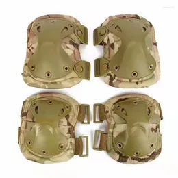 膝パッド4PCSTACTICAL ELBOW MIRIVALING PAINTBALL COMBAT OUTDOOR SPORTS HONTING WORK Protective Gear