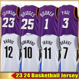 jerseys basketball 22 Johnson 23 Irving 11 Durant 7 Simmons 10 Curry 30 Harris 12 Chris 3 Paul Booker 1 Bridges 25 Basketball Jerseys 22-23 Men Basketball jersey
