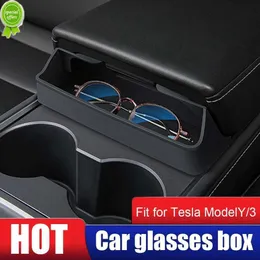 Bil för Tesla Model 3 Model Y Center ARMREST Hidden Storage Box Center Console Storage Organizer Interiör Tillbehör