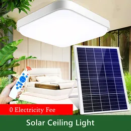 Solar garden light led Ceiling Light 50W 100W 150W Indoor Lamp With 6m wire, Remote control, dusk to dawn, dimmable, Corridor, balcony, cabin, RV, emergency, camping