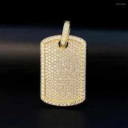 Charms Ins Selling Gold Plated Full Paved Iced Out Cubic Zirconia Mens Hip Hop Jewelry Necklace Pendants