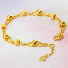 Tendência da cadeia Figaro Chain Bracelet feminina Bracelete de ouro punk punk Presente de jóias femininas 14K Chain Gold Real Gold 230512