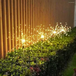 Strings Night Lampa Słoneczna moc LED LED Mnóstwo Dandelion Outdoor Garden Wedding Party Decor