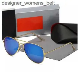 Designer aviator 3025r Sunglasses for Men Rale Ban glasses Woman UV400 Protection Shades Real Glass Lens Gold Metal Frame Driving Fishing Sunnies 8RYMB