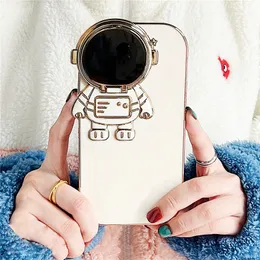 Yezhou2 Fashion Phone Case Apple 14promax Phone Case Astronaut 13Pro White Spaceman All-Inclusive Lens iPhone1112 Pro Max Cover telefon