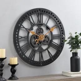 FirsTime Co Bronze Roman Gear Wall Clock, Industrial, Analog, 24 x 2 x 24 in