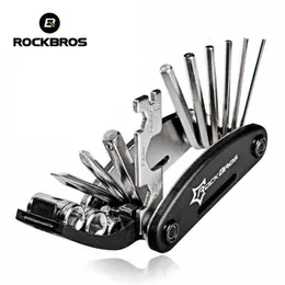Werkzeuge ROCKBROS 16-in-1 Fahrrad-Multi-Reparatur-Werkzeug-Set, Sechskant-Speichen-Fahrrad-Schraubendreher, Schraubenschlüssel, Mountainbike-Werkzeug-Sets, Schwarz, 230515