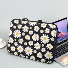Shoppingväskor 2023 Sun Flowers Print Laptop Bag för HP Dell Asus Apple Huawei Universal Travel Handväska 10.12.13.15.17 tum datorfodral