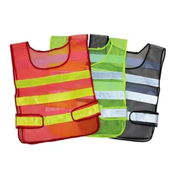 Hög synlighet Vest Reflective Safety Vest Mesh Justerbara varningssäkerhetskläder för män Kvinnor utomhusarbeten