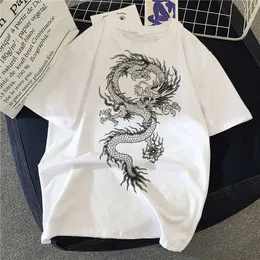 T-shirt da donna Fashion Dragon Print T-shirt da donna Harajuku 2023 Summer T-shirt a maniche corte T-shirt da donna Hip Hop Kaii Streetwear Y2k Abbigliamento Top P230515