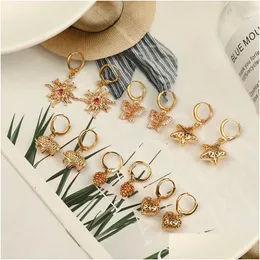 Dangle Chandelier Fashion Retro Big Earring Statement 여성 과장 기하학적 금속 드롭 귀걸이 매력 여성 트렌디 J Dhgarden DHSWG