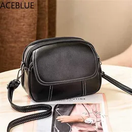 Leather Pu Handbags Aceblue 2024 Female Small Women Simple Shoulder Messenger Crossbody Bags Designer Bag Purse Bolsas