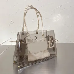 Nuove borse tote firmate per donna moda borsa a tracolla borsa da donna trasparente Shopping bag borse da fine settimana con piccola borsa interna