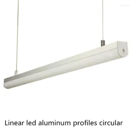 50st Högkvalitativt Kina LED -aluminiumprofil Strip Light 12V/110V/220V Tube Hard Luces/2835 för kök