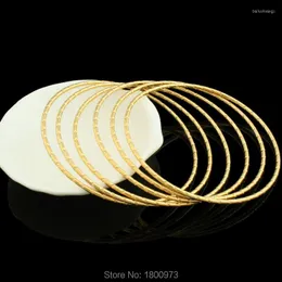 Bangle Adixyn Braccialetto punk etiope color oro all'ingrosso Gioielli da donna africana Dubai Big Circle Bangles