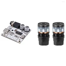 Mikrofony 2 szt. N-813 2PCS Mikrofon kasetowy 1 DIY Bluetooth Audio Tablica odbiornika