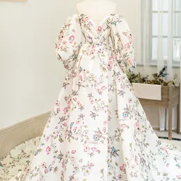 Sukienki imprezowe Wspakowane suknie ukończenia szkoły nadrukowane w kwiatowym szyfonie linia sukienka na studniówkę sange ukochany wieczór specjalny zużycie 230515
