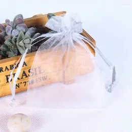 Hediye sargısı goodie çanta uygun naylon şeffaf düğün Noel çizilebilir organze festival malzemeleri şekerleme şeker