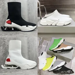 Tasarımcı Çorap gündelik ayakkabılar çorap terlikler Üçlü Siyah Beyaz S Kırmızı Gündelik Spor Spor Ayakkabıları Çorap Eğitmenler Erkek Kadın Örgü Çizmeler Ayak Bileği Patik Platform Ayakkabı Eğitmenler