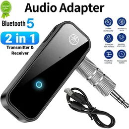 Новый приемник передатчика BT 5.0 2 IN1 Беспроводная адаптер Джек 3,5 мм Aux Aux Adapter для автомобильной аудио музыки Aux Handfree Hearpet