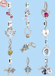 925 charm pärlor tillbehör passar pandora charms smycken smycken gåva grossist utsökt hänge amulet dingle