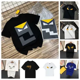 Projektant moda luksusowa fenty klasyczna koszulka Little Monster Crew Letters Drukuj męskie i kobiece koszulki Hip Hop Style Harajuku Lose Pure Cotton Para Tees