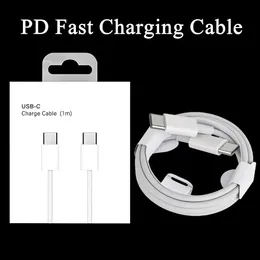 1m 3ft 2m 6ft USB C to C to LケーブルPD 18W 20W Samsungデータ充電用コード用高品質の電話充電ケーブル用小売ボックスの高品質の電話充電ケーブル