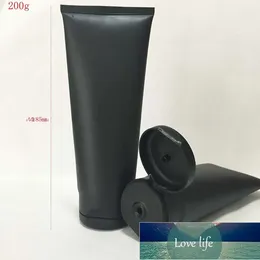 (30pcs) 200g boş siyah yumuşak doldurulabilir plastik losyon tüpleri kozmetik ambalajı sıkma, yüz krem ​​flip kapak hortumu en iyi kalite