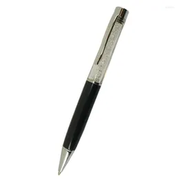 Pen med Crystal Ball Point Bling Diamond Decorative Penns Drivetoble Smooth Writing Instruments Ball