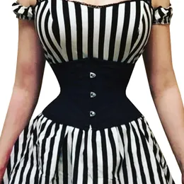 Women's Shapers Burvogue Waist Trainer Corsets Slimming Shaper Belt Short Torso Satin Underbust Corset Sexy Lace Up Bustiers Corsets Women 230515