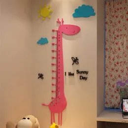 Kinderspielzeug-Aufkleber, niedliche Cartoon-Giraffe, Wandaufkleber für Kinderzimmer, Baby-Messlatte, Wandaufkleber, Babyzimmer-Dekoration