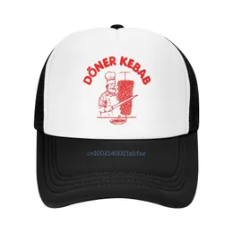 Snapbacks zabawny doner kebab baseball czapka letnia moda oddychająca czapki siatki unisex ochronę przeciwsłoneczną regulowaną czapkę rybacką p230512