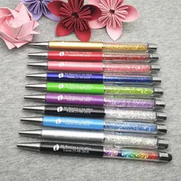 1pc Diamond Pencil Pency Permonized Fashion Wedding Crystal Puns 10colors Custom с вашими именами