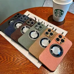 Телефонные чехлы дизайнерская лунная яма с кожей магнитная всасывание iPhone Case подходит для iPhone11/12, 13 // 14/14PROMAX против FALL Беспроводной зарядки.