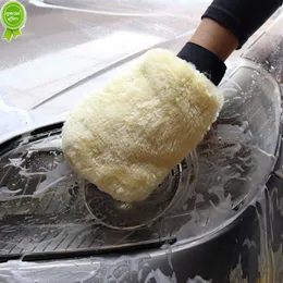 سيارة خشب الاصطناعي غسل السيارات قفازات امتصاص المياه سيارة تلميع ناعمة قفازات غسيل الألياف الدقيقة للزجاج البلاستيك الجلاس