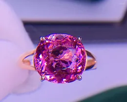 Кластерные кольца e519 Fine Jewelry Real 18k Rose Gold