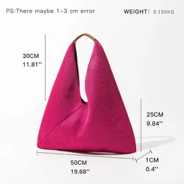 Lätt handväska 2024 Beach Mesh Women Tote Brand Hobo Net Kokopeas Bag Triangle Design Summer Portable Shoulder Posa Pands