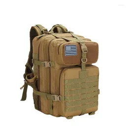 Backpack Oxford Cloth Outdoor Hiking Bag Tactical Casual Travel Computer Large Capacity Waterproof Molle Plug-in