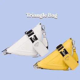 Prad Triangle 7a مصممين حقيبة كتف الكتف الأزياء الفاخرة لترتيب اليدين رجال كبير كروس سفر حقيبة امرأة hobo pochette